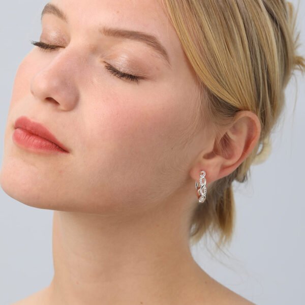 925 Sterling Silver Earrings Hoops for Women - Image 2