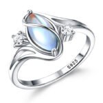 925 Sterling Silver Moonstone Rings