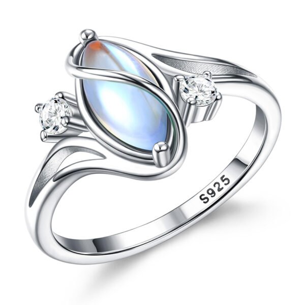 925 Sterling Silver Moonstone Rings