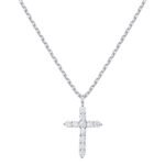 Cubic Zirconia Cross Necklace