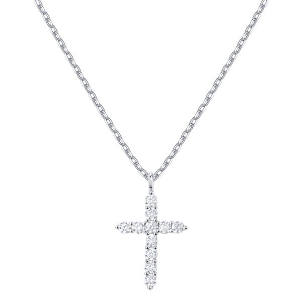 Cubic Zirconia Cross Necklace