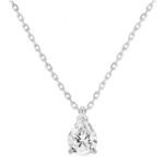 Cubic Zirconia Diamond Pendant Necklace