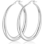 S925 Sterling Silver Hoop Earrings