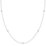 Simulated Diamond Necklace Model Images